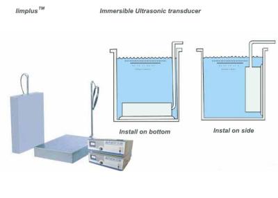 中国 Limplusの28kHzテフロン管が付いている取り外し可能な浸水許容のImmersible超音波トランスデューサー箱 販売のため