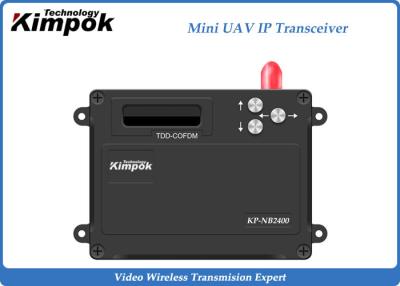 China 2.4Ghz Mini UAV TDD Transceiver Video + Data IP Transmitter and Receiver 1 Watt for sale