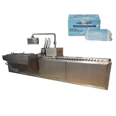 China Horizontal Automatic Carton Box Packing Machine For Mask / Cosmetic / Glove for sale