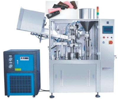 China 0.5 - 0.6Mpa Plastic Tube Filling Machines Easy Operation PLC Control Low Noise for sale