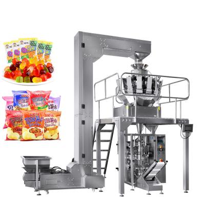 China 3.0Kw Puffed Food Multihead Weigher Packing Machine for sale