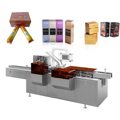 China Condom Sachet Soap Blister Box Automatic Cartoning Packaging Machine for sale