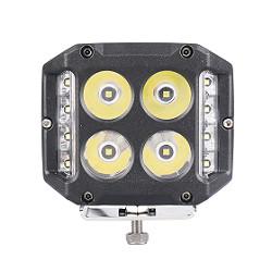 China Wide Angle Cube Side Shooter LED Pods Dual Color Strobe 56w 2400lm for sale
