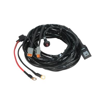 China Car Off Road Light Automotive Wire Harness Waterproof 10ft 14AWG ODM for sale