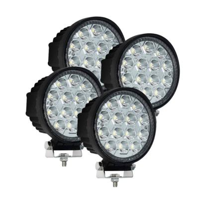 China 4PCS Round Spot LED Work Light 42W For Engineering Machinery for sale