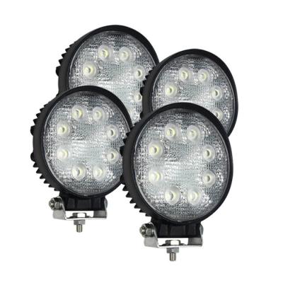 China 1920lm 90° 24 Watt LED Round Flood Lights For Industrial Vehicles for sale
