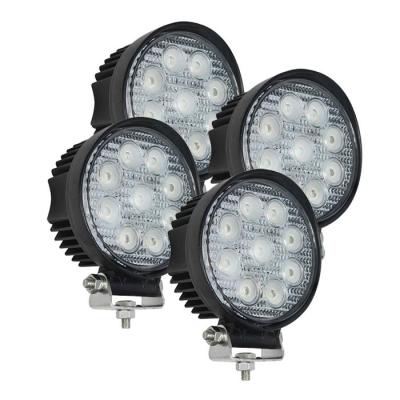 China 2160lm Round LED Work Flood Lights 27W Industry Mining Offroad Lighting for sale