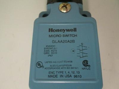Cina Honeywell GLAA20A2B Snap Action Limit Switch laterale rotante 10A 600 VAC 250 VDC Zinc Serie GLA in vendita