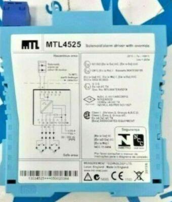 China MTL4525 MTL Instruments Solenoid Alarm Driver MTL4500 MTL5500 Series for sale