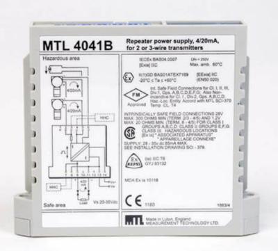 China MTL4041B MTL Instruments Repeater Power Supply Number Of Channels One for sale