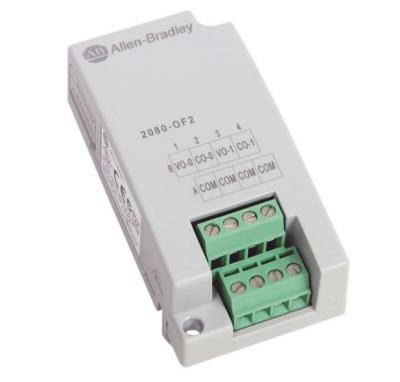 中国 2080-OF2 Allen Bradley Micro800 2 Point Analog Output Plug-In Module 販売のため