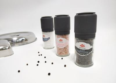 China Plastic Cap Plastic Jar Clear Pepper Grinder With Refillable Design à venda