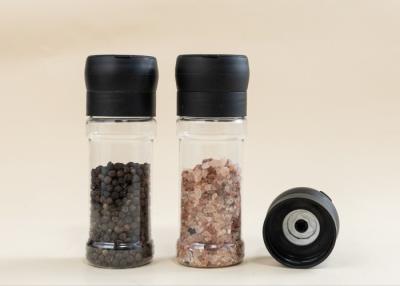 China Moinhos de pimenta de plástico tampa de plástico com garrafa de plástico à venda