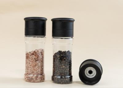 China Sustainable Pepper Plastic Grinders Plastic Jar Ceramic Core For Customized Needs en venta