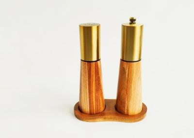 China Traditional Stainless Steel Wooden Pepper Spice Mill Set for sale