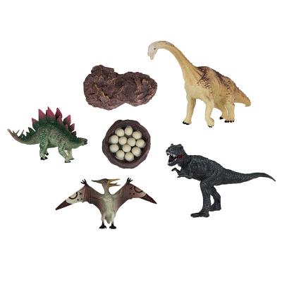 中国 Animal Model Fossils Egg Nest PVC Plastic Small Dinosaur Toy Set 販売のため