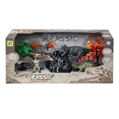 China Scene Dinosaur Solid Model Toy PVC Interactive Game For Kids for sale