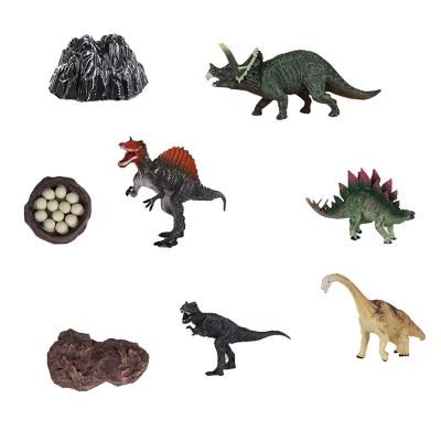 China Children Dinosaur Model Toys Simulation PVC Plastic Solid 15.5*9.5*3CM à venda