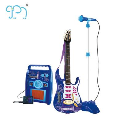 China Educational Infant Musical Toys Electric Guitar With Microphone Combination en venta