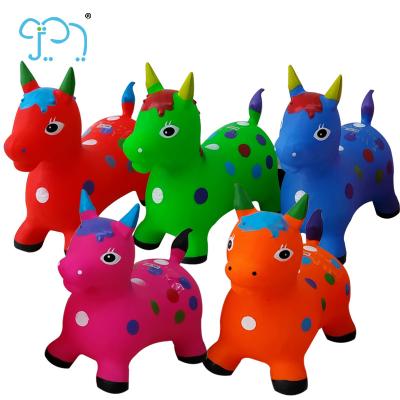 China PVC Environmental Soft Animal Toys Inflatable Jumping Animal Sheep For Kids for sale