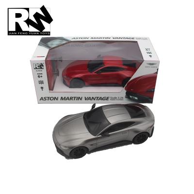 China RC Car Toy Aston Martin With Windows 1/24 BRI Authorized Luminous RC Car Toy For Children for sale