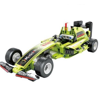 China 2 in 1 Pull Back F1 Building Blocks Toys F1 Car Racer Kids For Sale Building Bricks F1 Kids Car With Pullout for sale