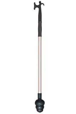 China Tag Line push pull pole sticks telescopic aluminum pole, nylon pulling hook with rubber pushing head for sale