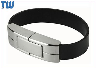 China Leather Wristband Metal USB Thumb Drive Body 4GB with Logo Printing for sale