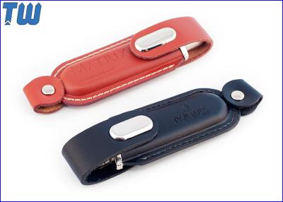 China Leather Ring Design 16GB USB Thumb Drive Big Buckle Cap Cover for sale