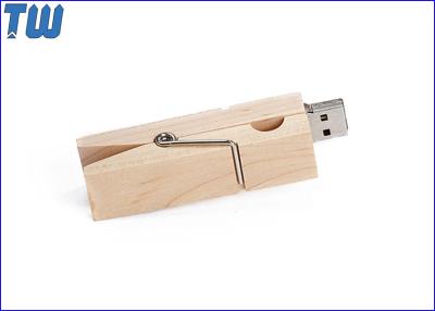 China Spring Type Wood Clothespin 16GB USB Flash Drive Multi-Function for sale