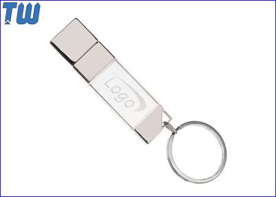 China Mini Crystal 8GB USB Flash Memory Silver Metal Mounted Free Key Ring for sale