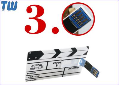 China Plastic Credit Card USB3.0 Flash Drive Full Color Digital Printing for sale