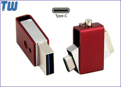 China Tiny Swivel 128GB USB Memory Drive USB3.1 USB-C and USB3.0 Dual Interface for sale