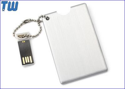 China Metal Credit Card USB Flash Drive Device High Quality Printing Free Ball Chain for sale