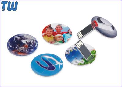 China Slim Round Card USB 8 GB Flash Drive High Printing Quality Best Price Best Service for sale