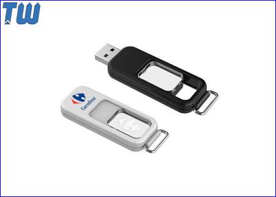 China Sliding Acrylic Free Key Ring Thumb Drive 32GB USB Memory Stick for sale