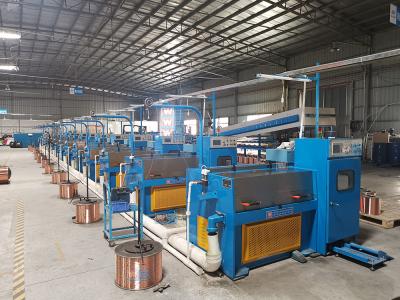 Chine machine de cuivre fine de tréfilage de bobine de 300mm, fil fin de vitesse de Stepless faisant la machine à vendre