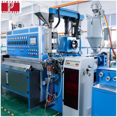 China Chemical Foaming Wire Cable Extruder Machine Double Layers Extrusion Line for sale
