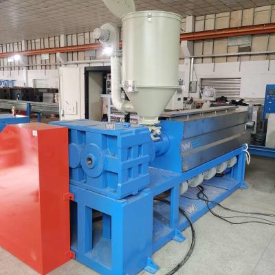 China Copper Plastic PVC Cable Extruder Machine Capstan Power 2.2KW for sale