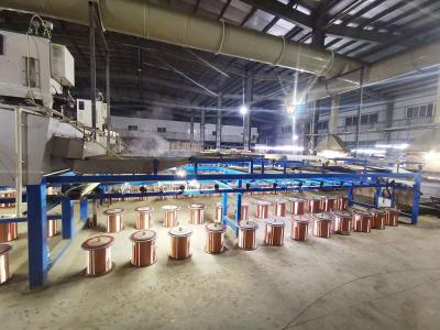 China Entrada 0.08-0.32M M de la máquina de estanar del alambre de cobre del horno de recocido en venta