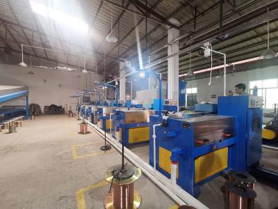 China DIN Standard Multi Fine Wire Drawing Machine With 300/400mm Spool Take Up for sale