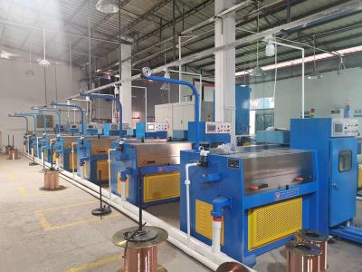 China Fine Wire Drawing Machinery , Low Power Copper Wire Making Machine for sale