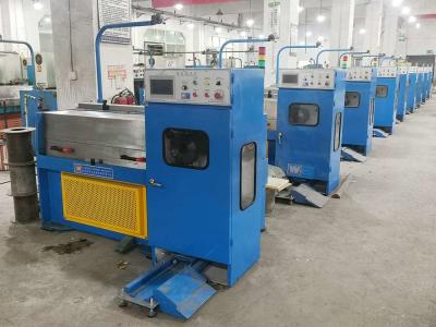 China 24D Aluminum Wire Drawing Machine With 5.5kw Dual Inverter Drive for sale