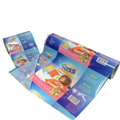 China laminated automatic packaging plastic film roll for candy,chips,washing powder for sale