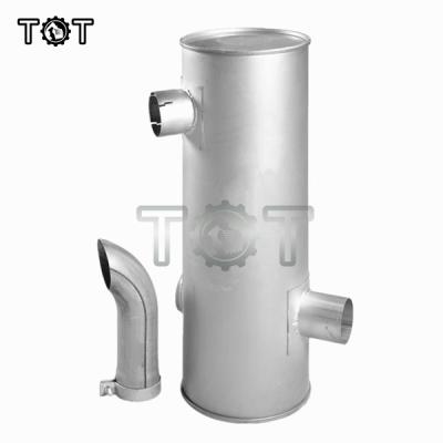 China TOT  E325D Excavator 3116 Engine Exhaust Muffler ISO9001 for sale
