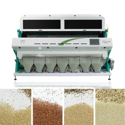 China 7 Channels Intelligent Automatic Organic Rice Color Sorter 80 Tons Per Day Color Sorting Machine for sale