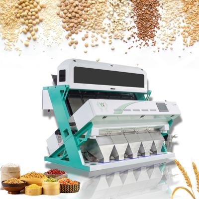 China Multifunction 5 Chutes 320 Channels Optical Color Sorter For Rice Bean Nut Seeds Pet PP ABS Plastic Minerals for sale