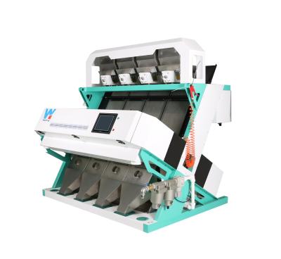 China 4 Chutes Nuts Color Sorter , 256 Channels Optical Peanut Machine for sale