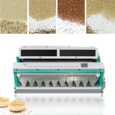 China Self Feeding Intelligent Quinoa Wheat Color Sorter 10t/h for sale