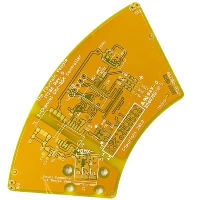 China 2 Layer Rigid Quick Turn PCB 1.6mm 1oz Yellow Soldermask White for sale
